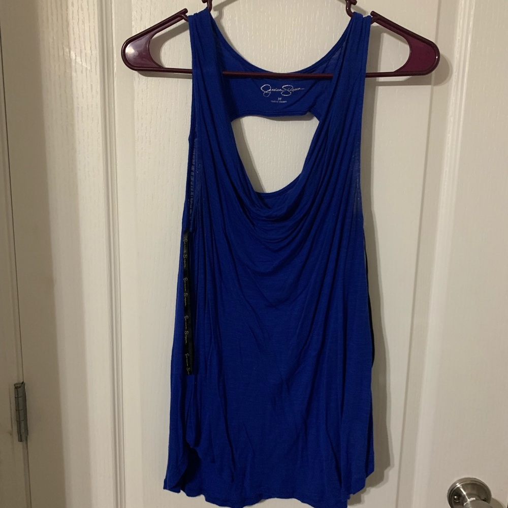 Royal Blue Scoop Neck Shirt